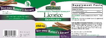 Nature's Answer Licorice 450 mg - supplement
