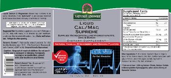 Nature's Answer Liquid Cal/Mag Supreme - supplement
