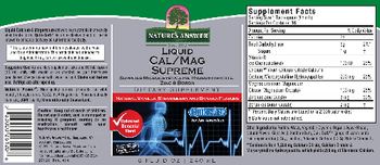 Nature's Answer Liquid Cal/Mag Supreme - supplement