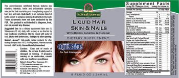 Nature's Answer Liquid Hair Skin & Nails - supplement