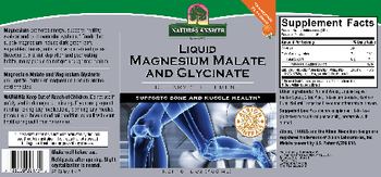 Nature's Answer Liquid Magnesium Malate and Glycinate Tangerine Flavored - supplement