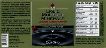 Nature's Answer Liquid Multiple Minerals Natural Grape Flavor - supplement