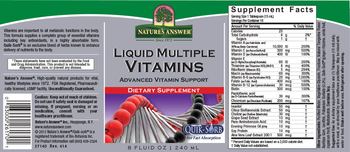 Nature's Answer Liquid Multiple Vitamins - supplement