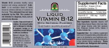 Nature's Answer Liquid Vitamin B-12 With Natural Flavors - supplement