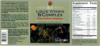 Nature's Answer Liquid Vitamin B-Complex Natural Tangerine Flavor - supplement