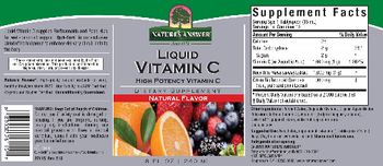 Nature's Answer Liquid Vitamin C Natural Flavor - supplement
