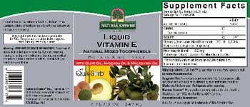 Nature's Answer Liquid Vitamin E - supplement