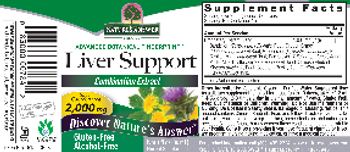 Nature's Answer Liver Support Alcohol-Free - herbal supplement