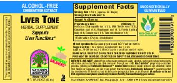 Nature's Answer Liver Tone Alcohol-Free - herbal supplement