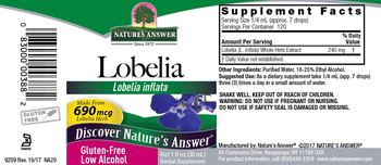 Nature's Answer Lobelia 240 mg - herbal supplement