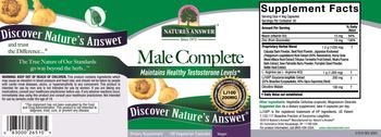 Nature's Answer Male Complete - supplement