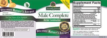 Nature's Answer Male Complete - supplement