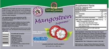 Nature's Answer Mangosteen Supreme - liquid supplement