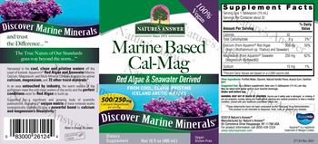 Nature's Answer Marine Based Cal-Mag 500/250 mg - supplement