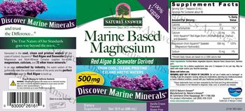 Nature's Answer Marine Based Magnesium 500 mg Vanilla Cream Flavored - supplement