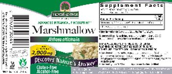 Nature's Answer Marshmallow 2,000 mg Alcohol-Free - herbal supplement