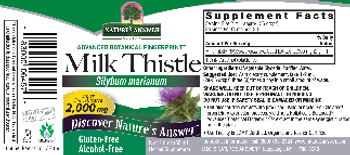 Nature's Answer Milk Thistle 2,000 mg Alcohol-Free - herbal supplement