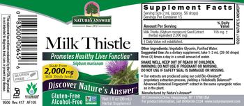 Nature's Answer Milk Thistle Alcohol-Free - herbal supplement