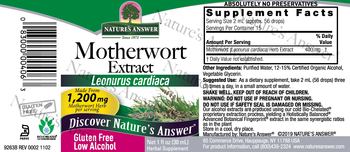 Nature's Answer Motherwort Extract - herbal supplement