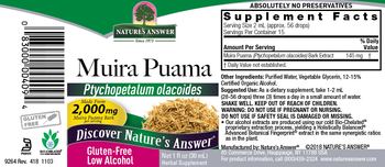 Nature's Answer Muira Puama - herbal supplement