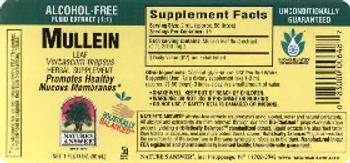 Nature's Answer Mullein Leaf Alcohol-Free - herbal supplement