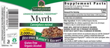 Nature's Answer Myrrh 2,000 mg - herbal supplement