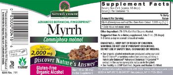 Nature's Answer Myrrh 2,000 mg - herbal supplement