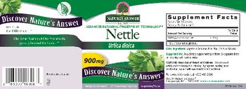 Nature's Answer Nettle 900 mg - supplement