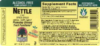 Nature's Answer Nettle Leaf Alcohol-Free - herbal supplement