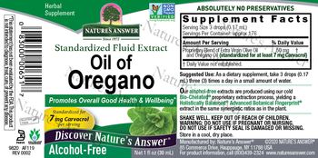 Nature's Answer Oil of Oregano Alcohol-Free - herbal supplement