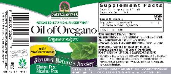 Nature's Answer Oil Of Oregano Alcohol-Free - herbal supplement