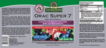 Nature's Answer ORAC Super 7 High Antioxidant - liquid supplement