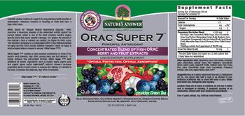 Nature's Answer ORAC Super 7 - liquid supplement