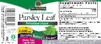 Nature's Answer Parsley Leaf 2,000 mg - herbal supplement