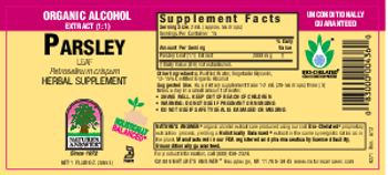 Nature's Answer Parsley Leaf Organic Alcohol - herbal supplement