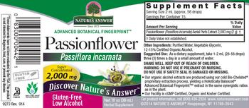 Nature's Answer Passionflower 2,000 mg - herbal supplement