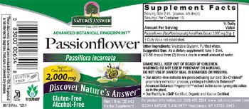 Nature's Answer Passionflower 2,000 mg - herbal supplement