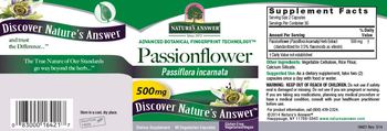 Nature's Answer Passionflower 500 mg - supplement