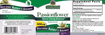Nature's Answer Passionflower 500 mg - supplement