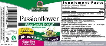 Nature's Answer Passionflower - herbal supplement
