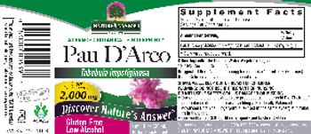 Nature's Answer Pau D'Arco 2,000 mg - herbal supplement