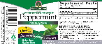 Nature's Answer Peppermint 1,000 mg Alcohol-Free - herbal supplement