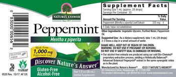 Nature's Answer Peppermint Alcohol-Free - herbal supplement