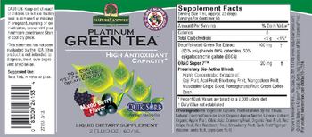 Nature's Answer Platinum Green Tea Mixed Berry Flavor - liquid supplement