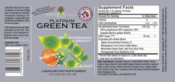 Nature's Answer Platinum Green Tea Orange Flavor - liquid supplement
