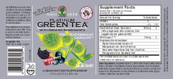 Nature's Answer Platinum Green Tea With Organic Ingredients Mixed Berry Flavor - liquid supplement