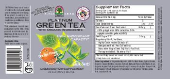 Nature's Answer Platinum Green Tea With Organic Ingredients Orange Flavor - liquid supplement