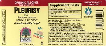 Nature's Answer Pleurisy Root Organic Alcohol - herbal supplement