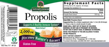 Nature's Answer Propolis - herbal supplement