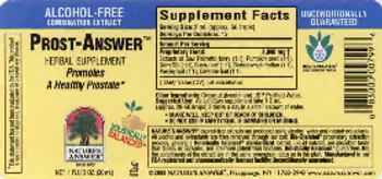 Nature's Answer Prost-Answer - herbal supplement